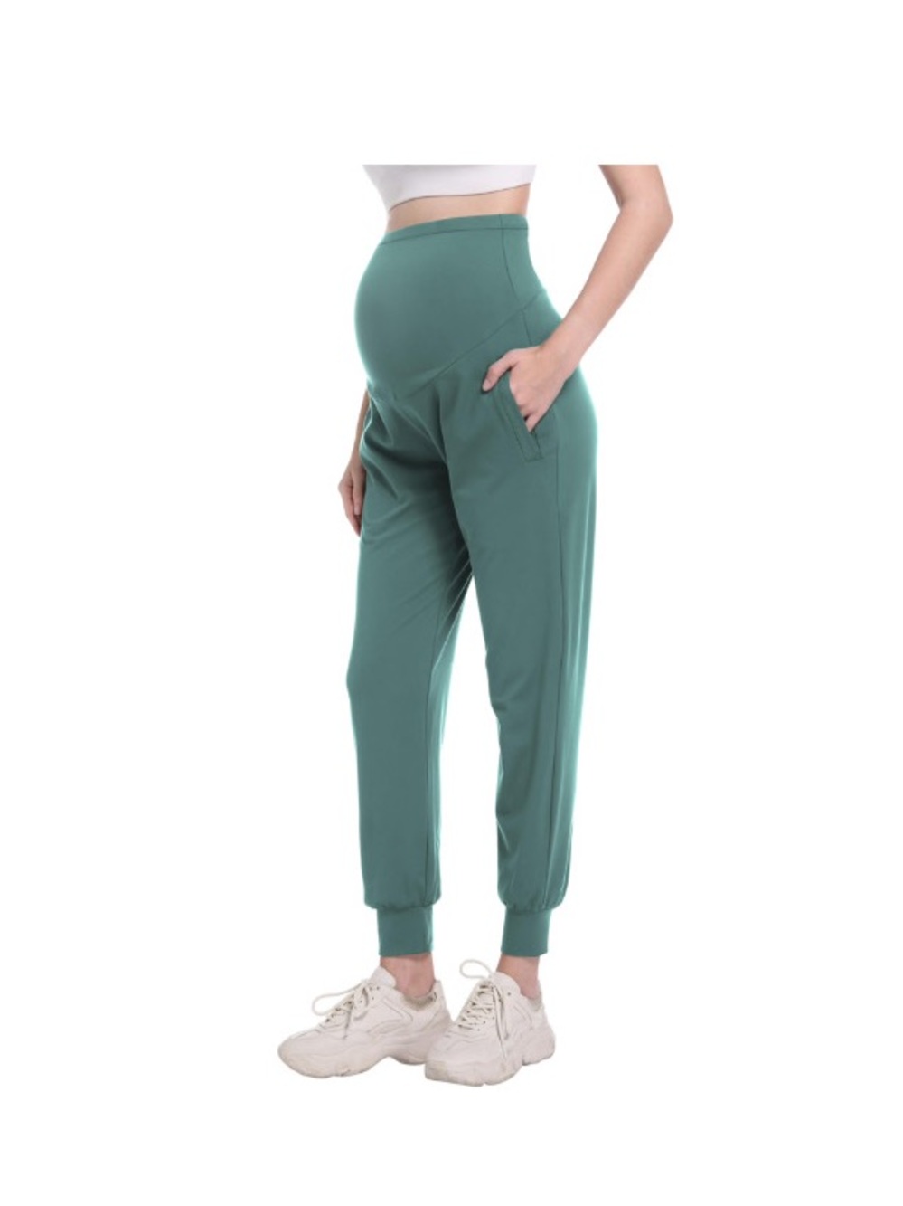Maternity Jogger Sweatpants Loungewear Activewear Pregnancy With Pocket - Picture 1 of 2